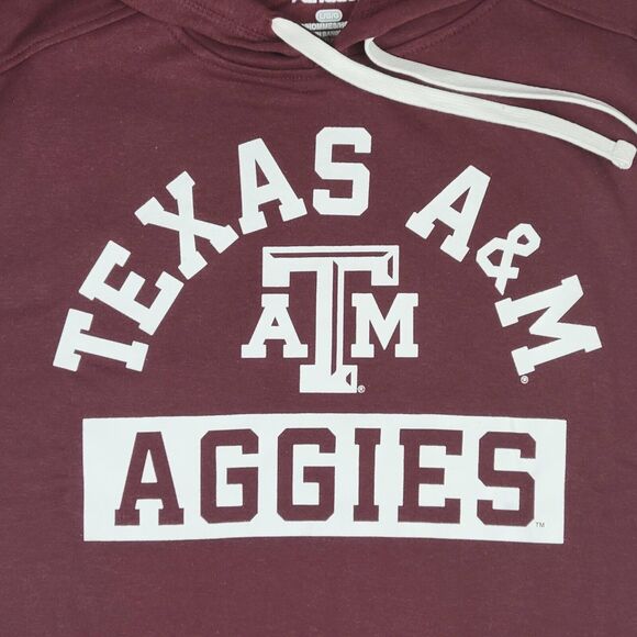 Fanatics Texas A&M Aggies Mens Large Sweatshirt Maroon White Extra Point Hoodie - Picture 3 of 12